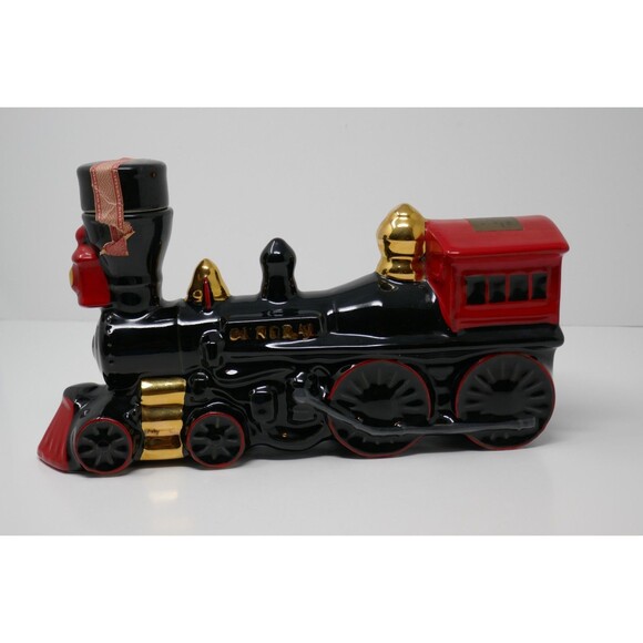 Paul Lux Train Engine 1974 Canadien Special Whiskey Empty Liquor Decanter - Picture 1 of 12